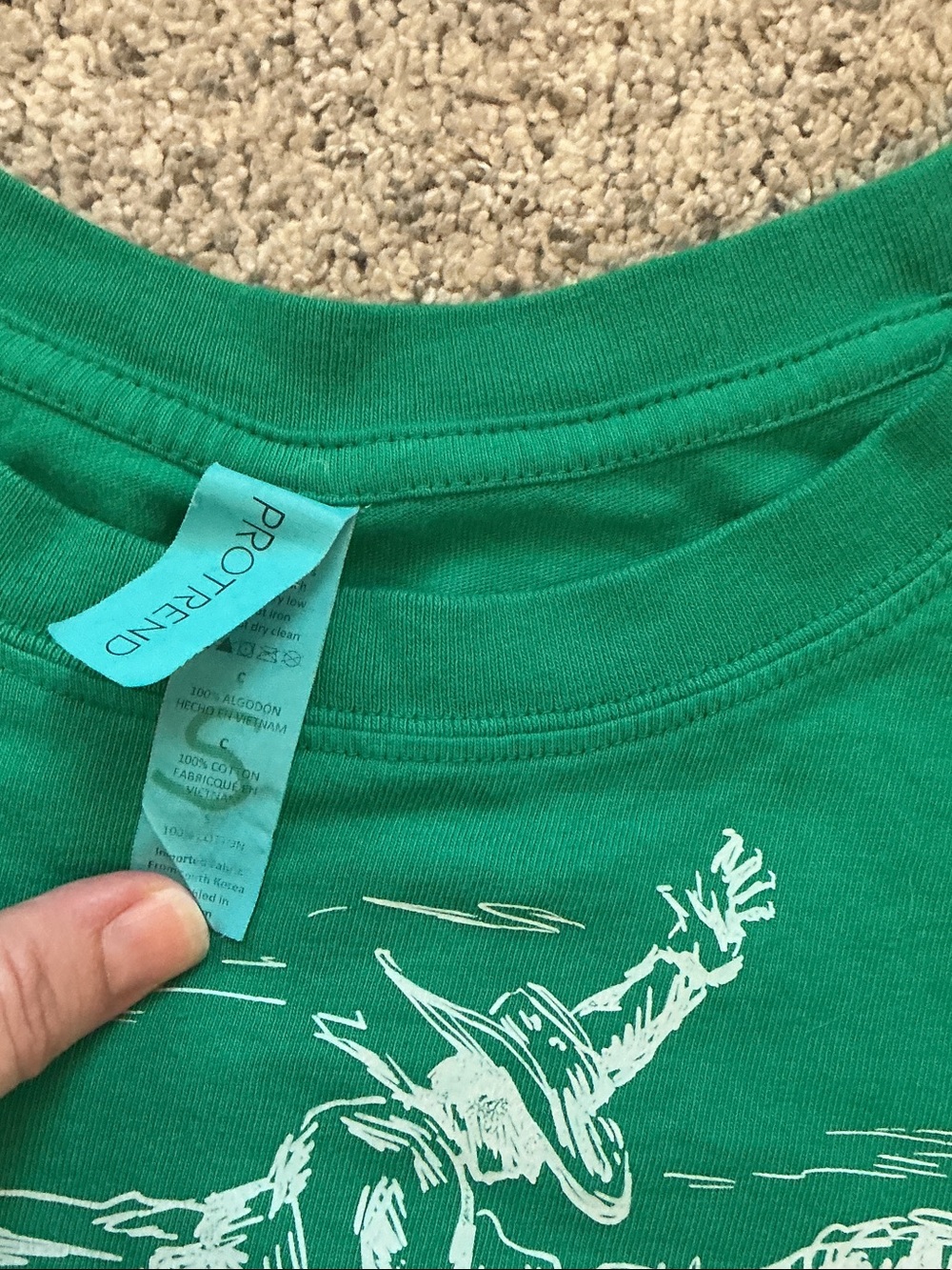 Bundle of 3 Graphic Tees ~ Yellow, Green, Cream - Picture 5 of 10